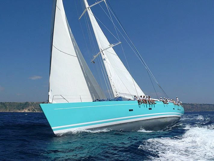a boat with people on it aboard GLISS Yacht for Sale