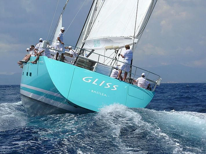 a group of people on a boat aboard GLISS Yacht for Sale