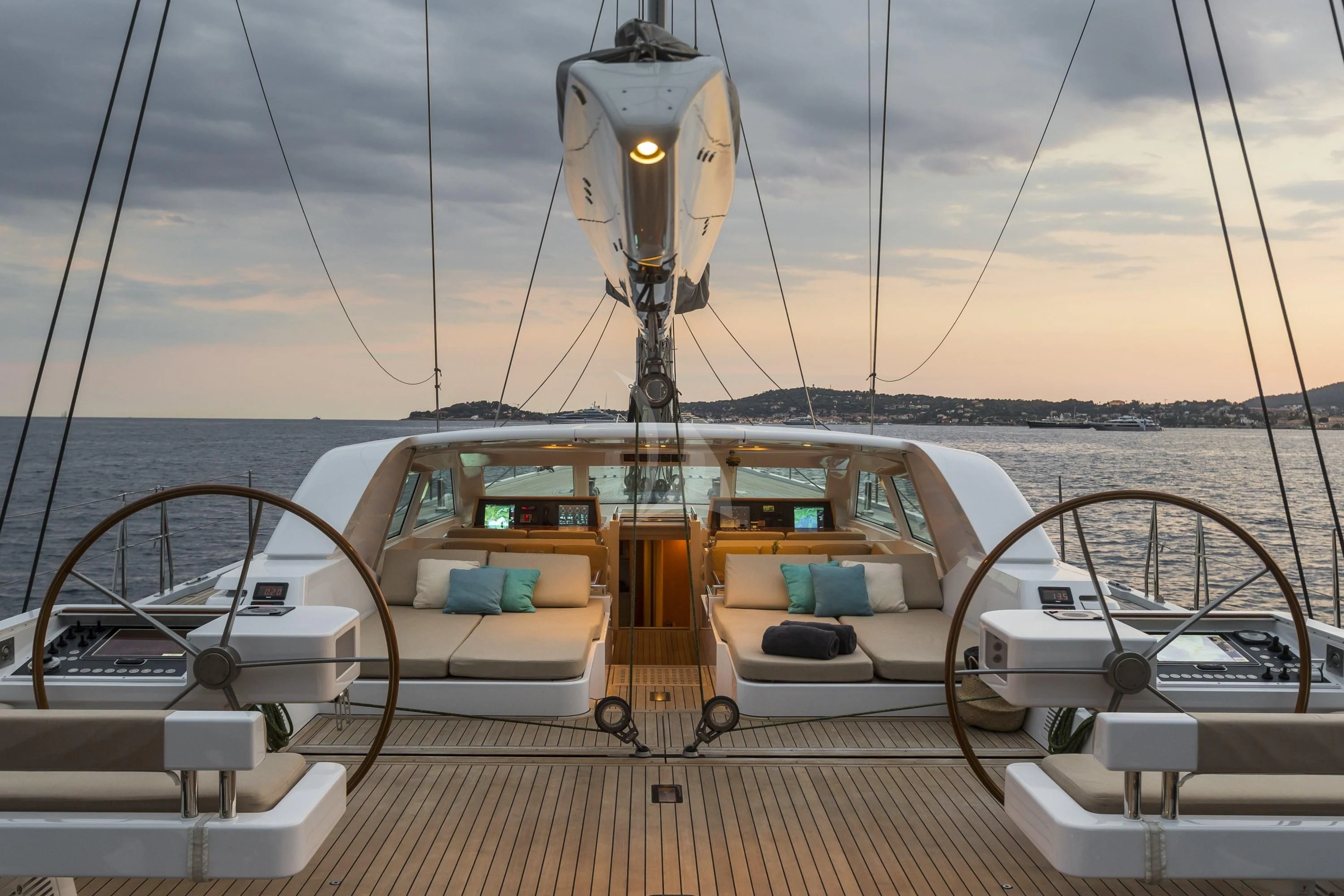 a boat on the water aboard GLISS Yacht for Sale