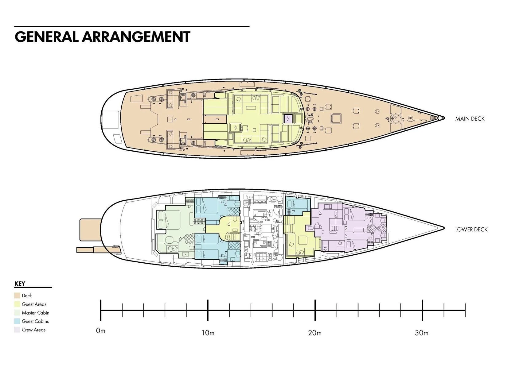 diagram aboard GLISS Yacht for Sale