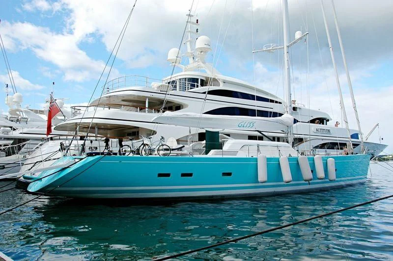 a boat on the water aboard GLISS Yacht for Sale