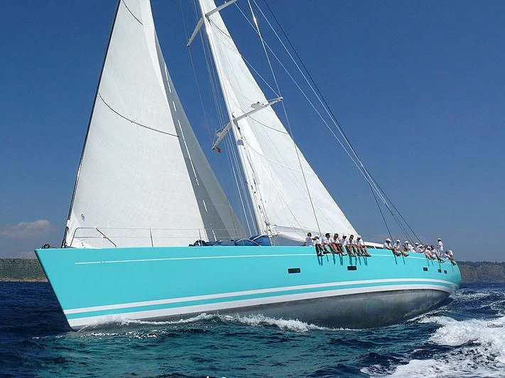 a boat with people on it aboard GLISS Yacht for Sale
