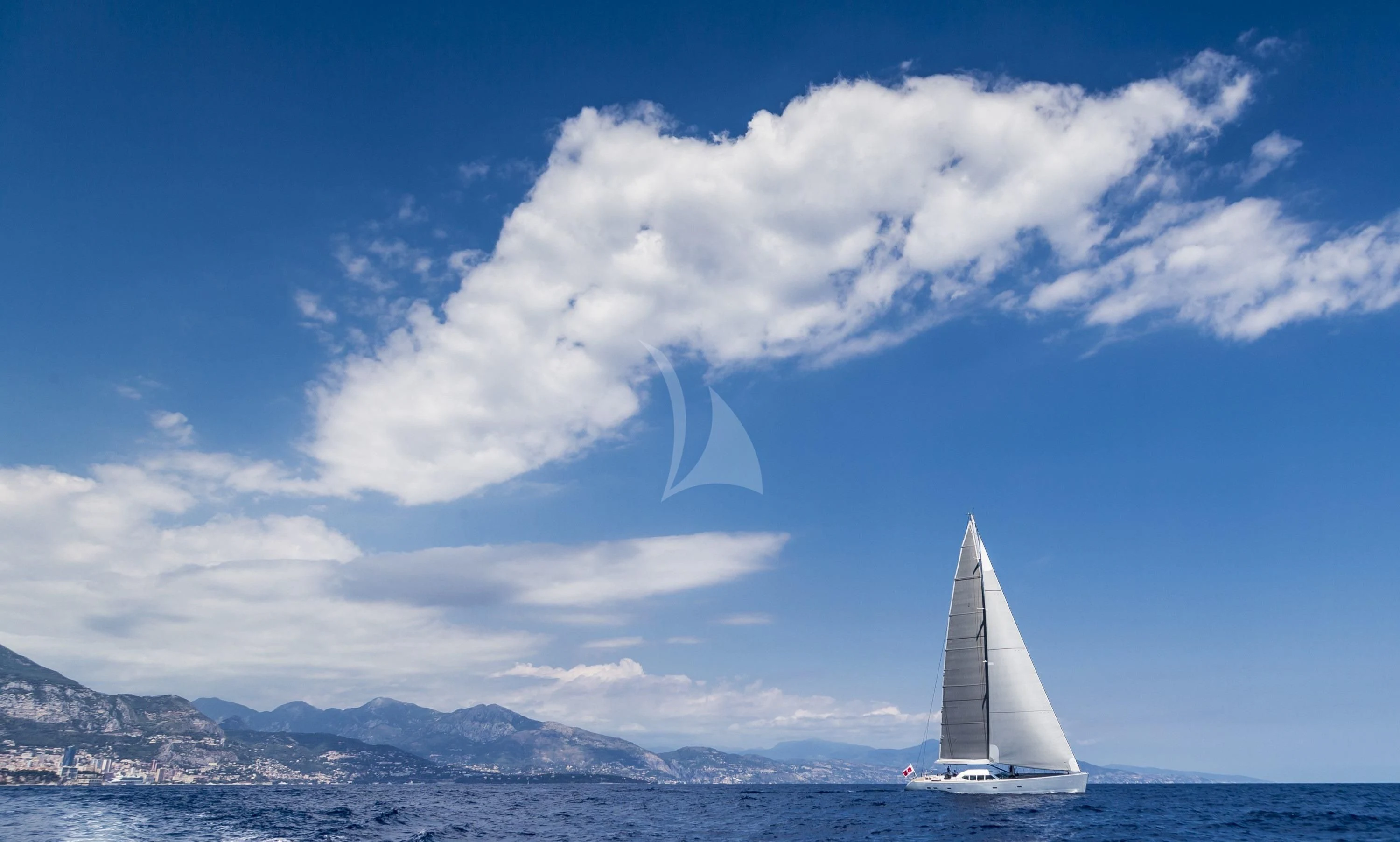 a sailboat on the water aboard GLISS Yacht for Sale