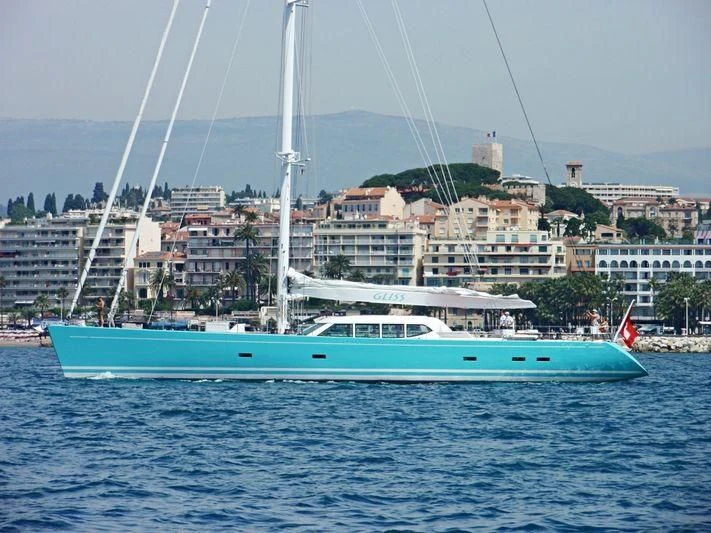 a boat on the water aboard GLISS Yacht for Sale