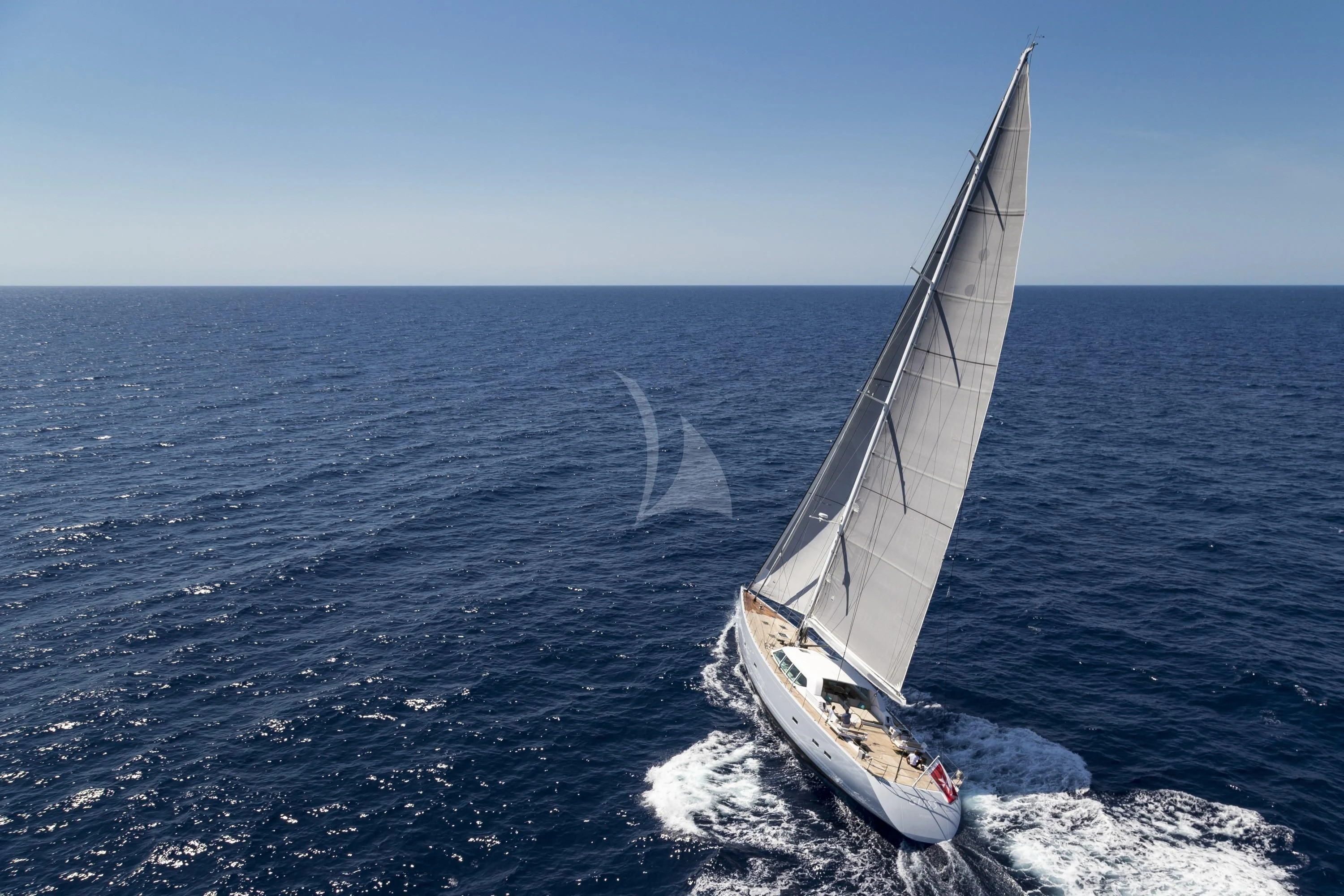 a sailboat on the water aboard GLISS Yacht for Sale