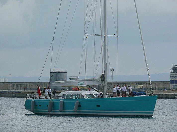 a boat in the water aboard GLISS Yacht for Sale
