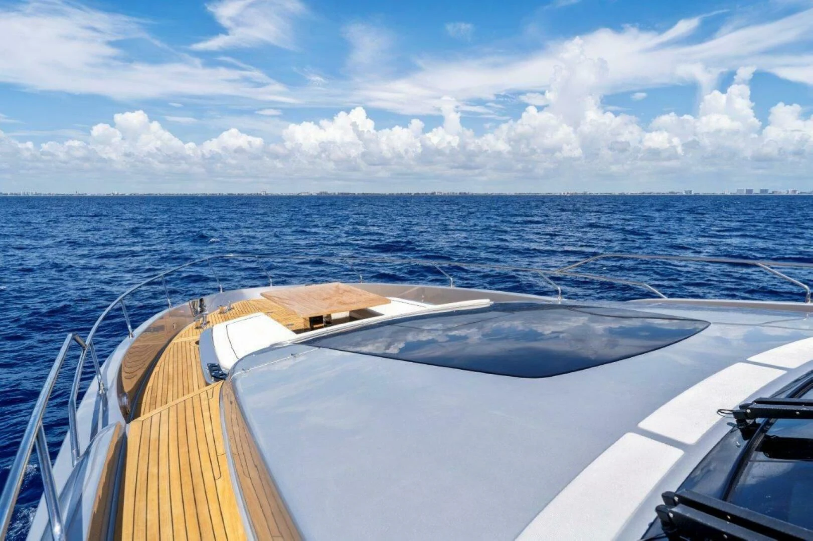 a boat on the water aboard OUR TRADE Yacht for Sale