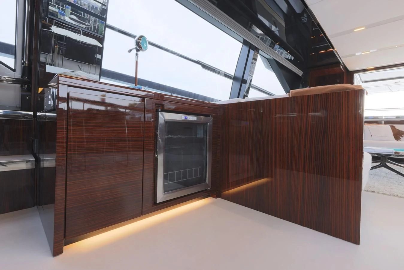 a large wooden box in a warehouse aboard OUR TRADE Yacht for Sale