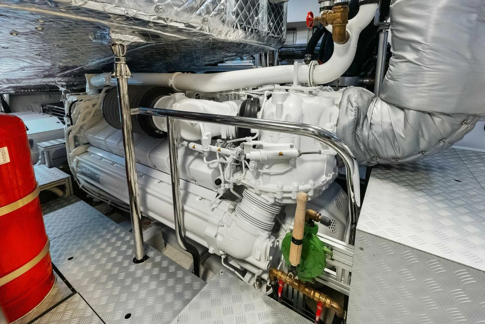 a machine with a green tube aboard OUR TRADE Yacht for Sale
