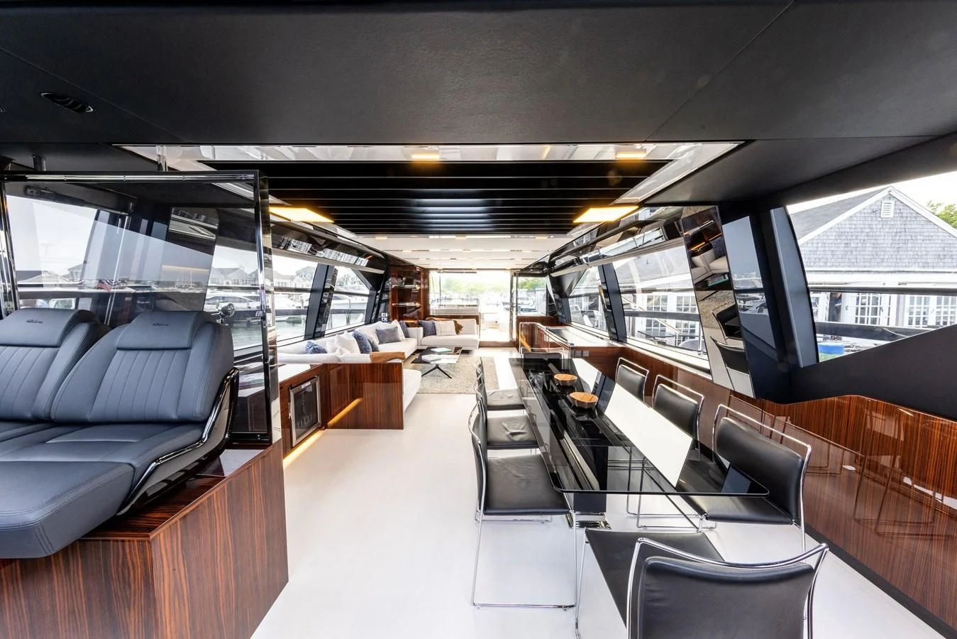 inside of a bus aboard OUR TRADE Yacht for Sale