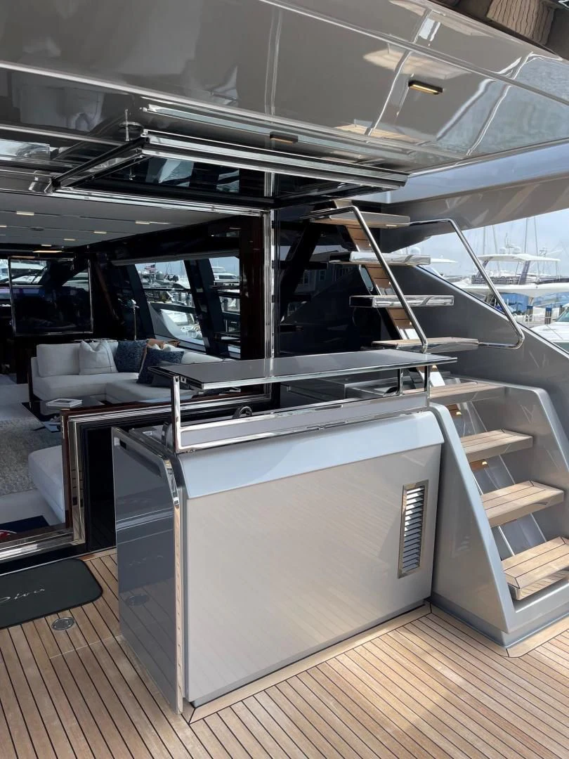 a large silver machine aboard OUR TRADE Yacht for Sale