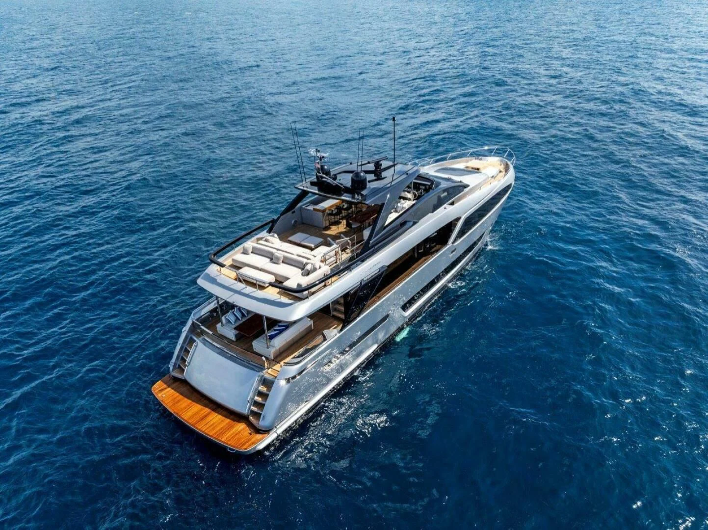a boat in the water aboard OUR TRADE Yacht for Sale