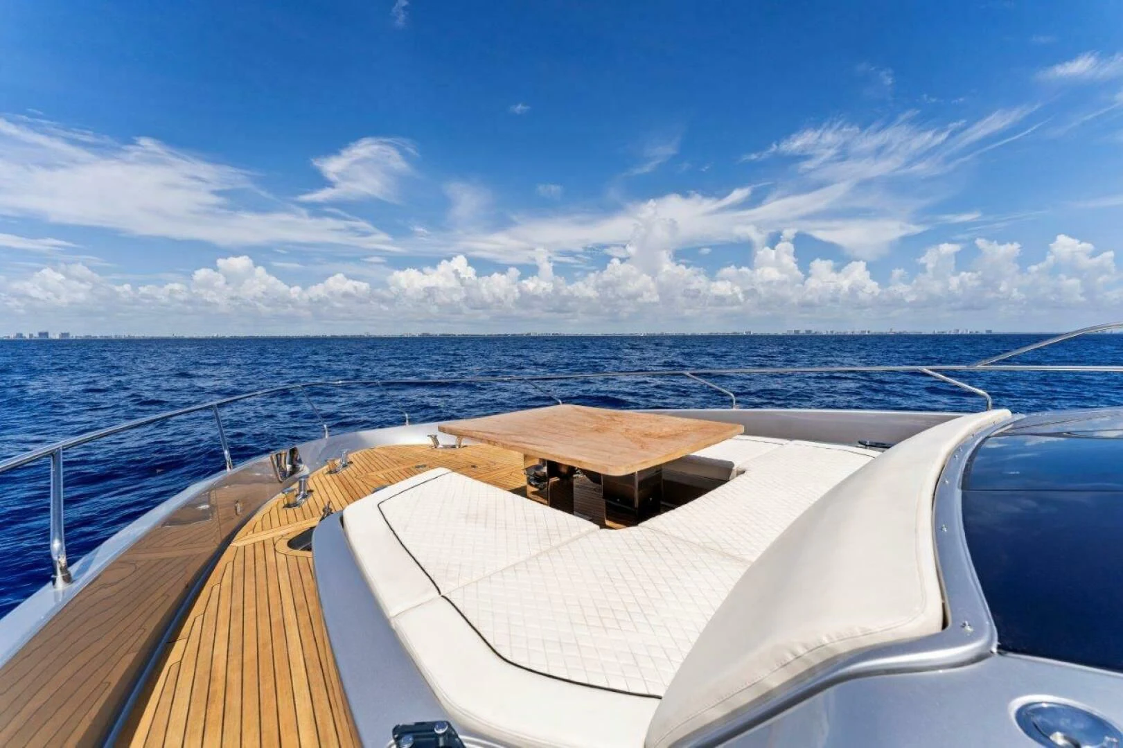 a boat on the water aboard OUR TRADE Yacht for Sale
