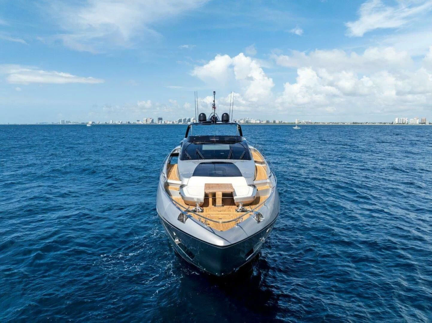a boat in the water aboard OUR TRADE Yacht for Sale