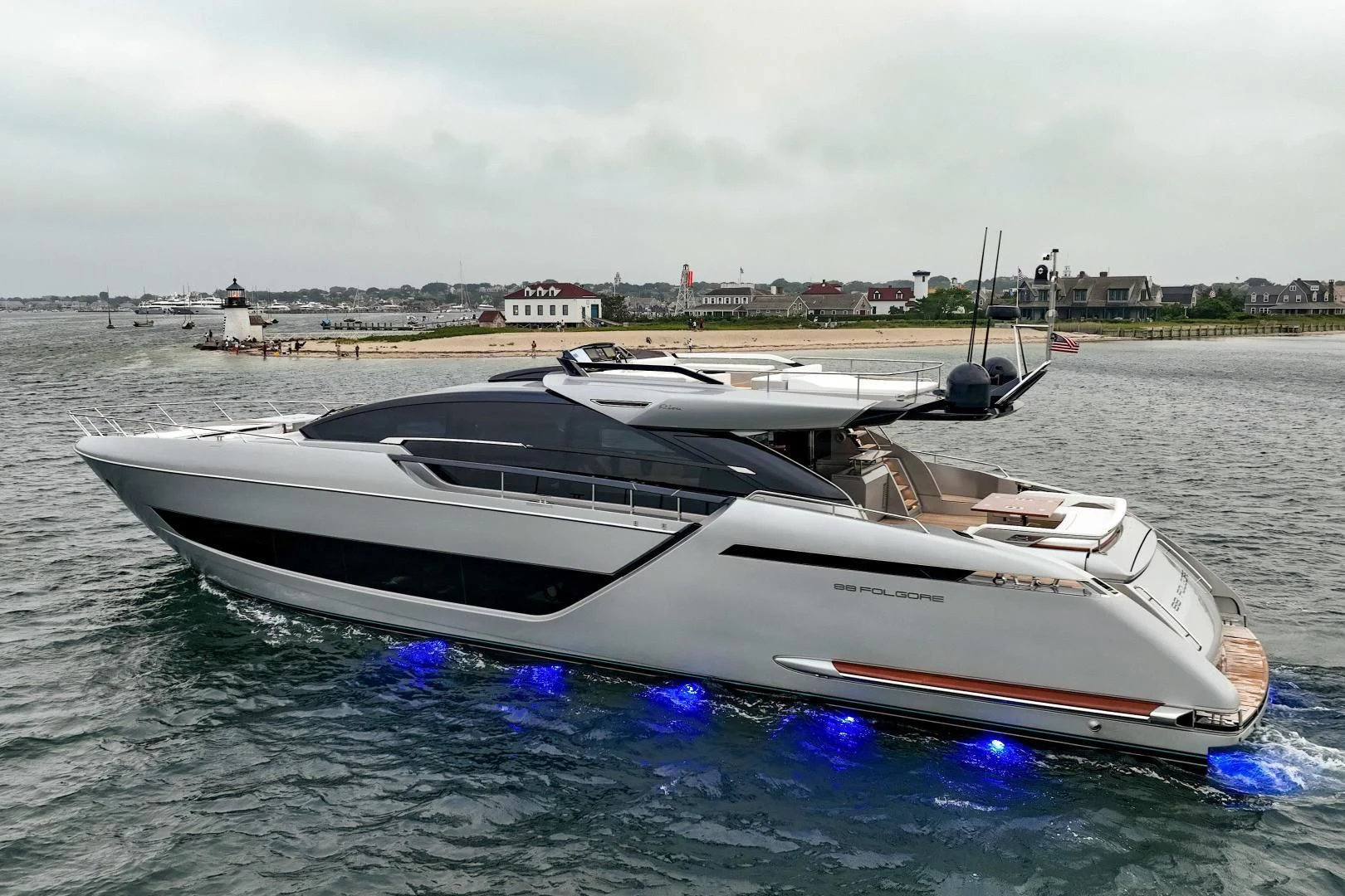 a boat on the water aboard OUR TRADE Yacht for Sale