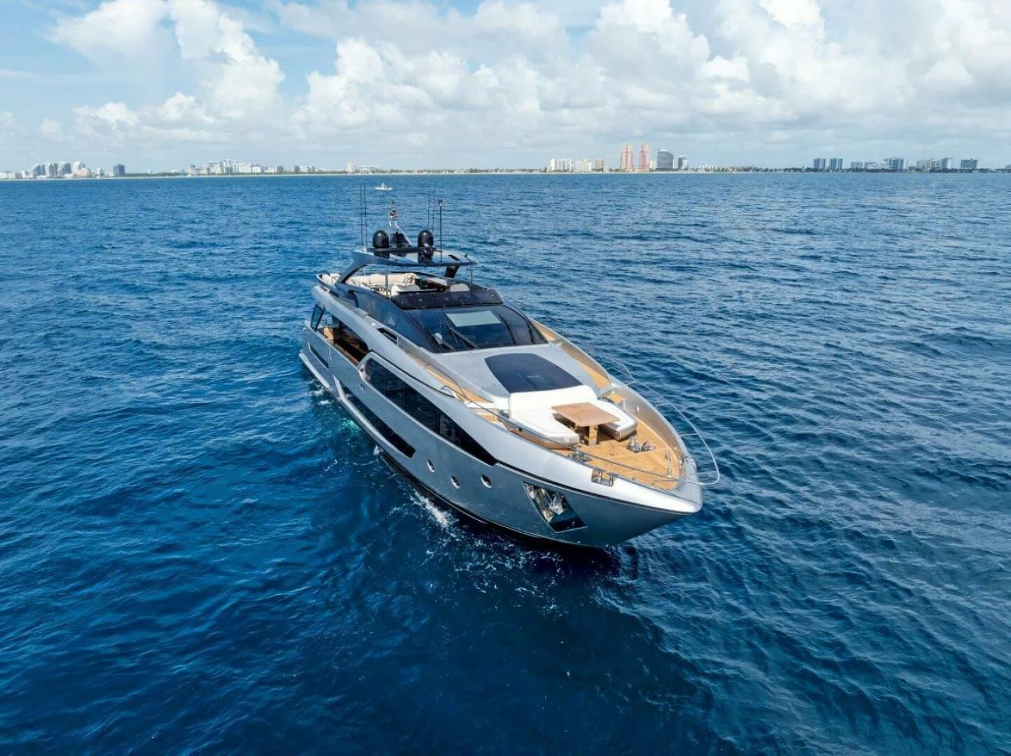 a boat in the water aboard OUR TRADE Yacht for Sale