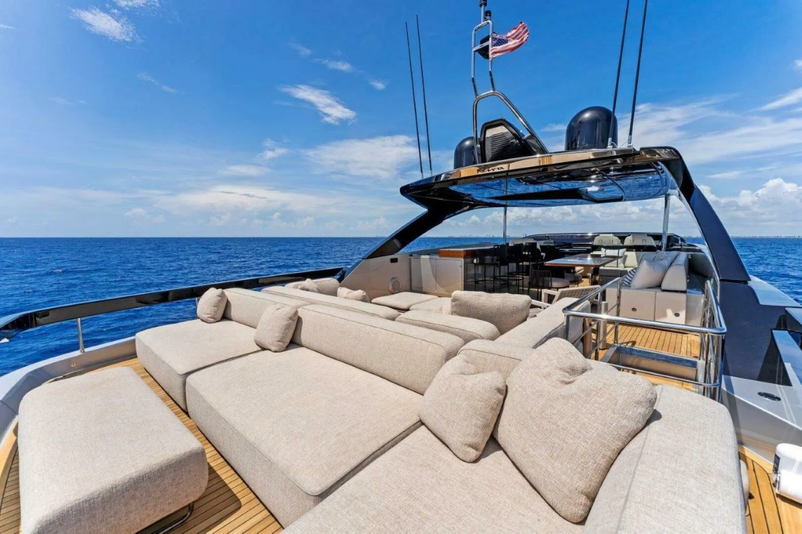 a boat on a body of water aboard OUR TRADE Yacht for Sale