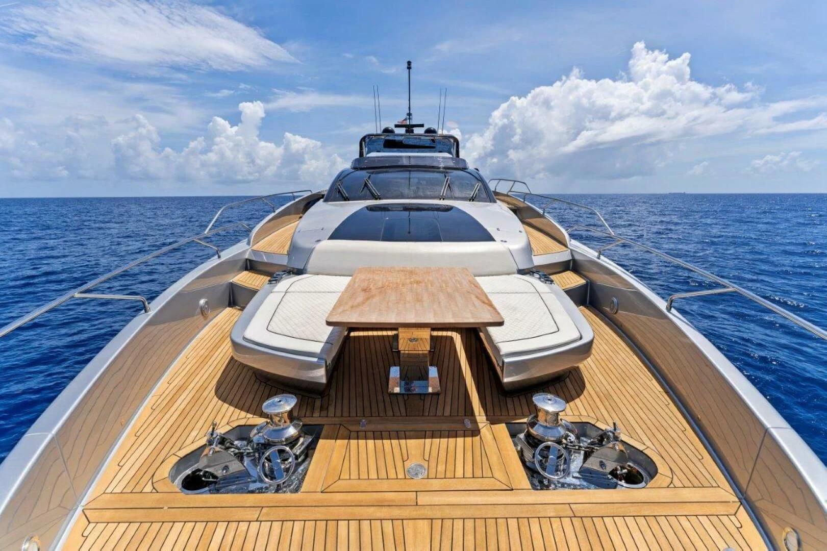 a boat on the water aboard OUR TRADE Yacht for Sale