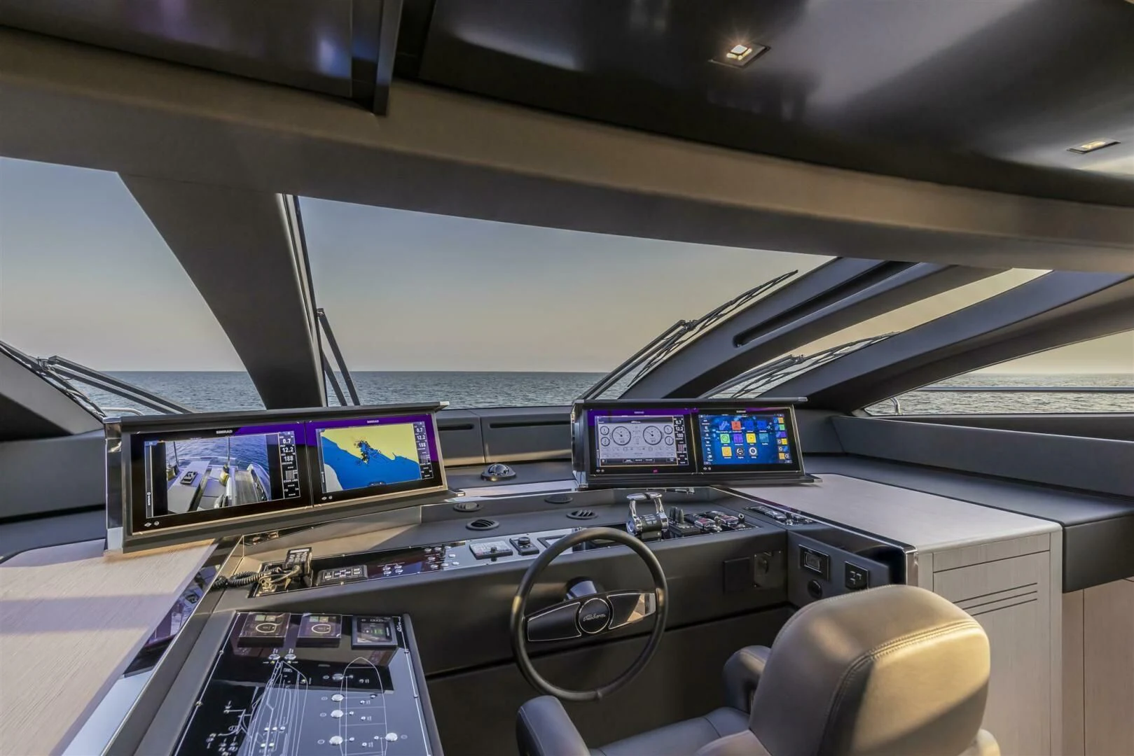 inside of a plane aboard OUR TRADE Yacht for Sale