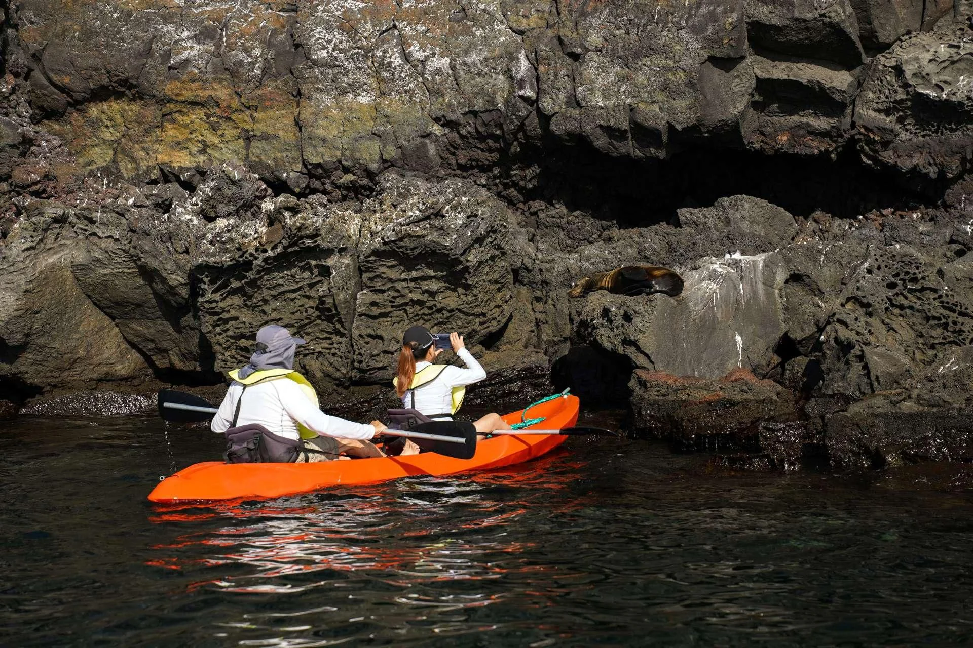 a group of people kayaking in a river aboard GRAND MAJESTIC Yacht for Sale