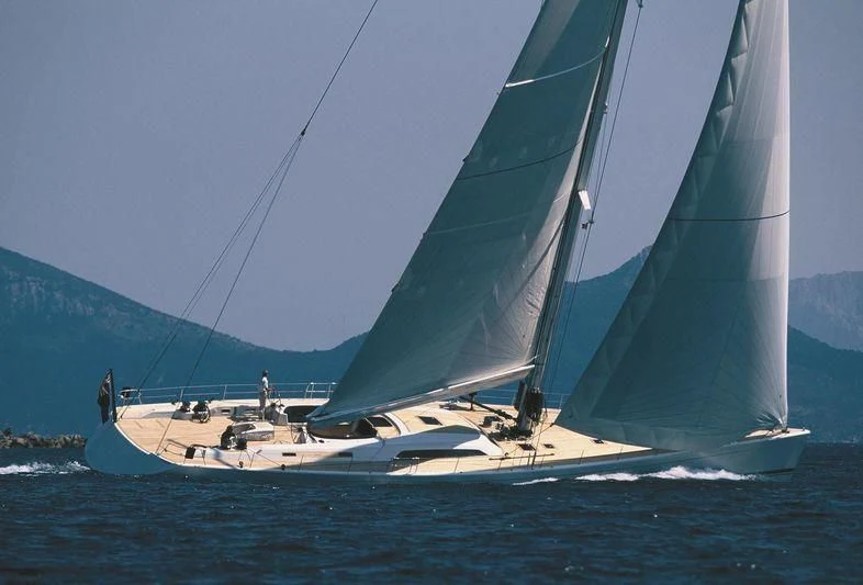 a sailboat on the water aboard ALEXIA Yacht for Sale