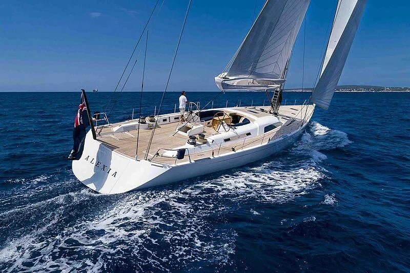 a boat on the water aboard ALEXIA Yacht for Sale