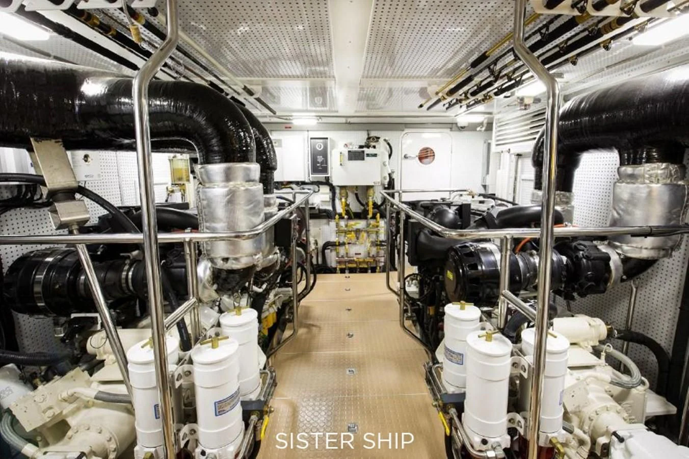 a large factory with many machines aboard 880 CPMY Yacht for Sale