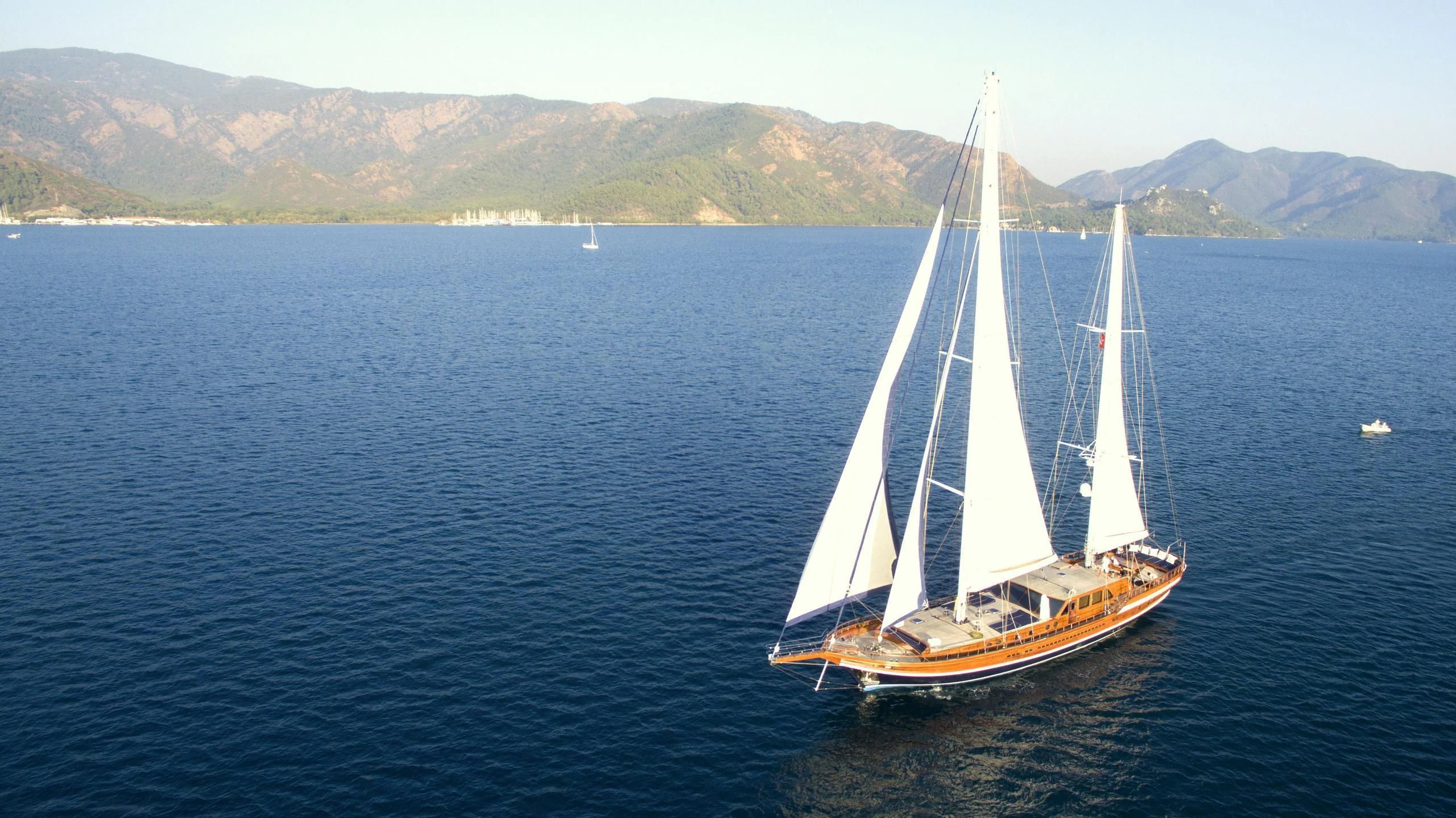 a sailboat on the water aboard QUEEN OF DATCA Yacht for Charter