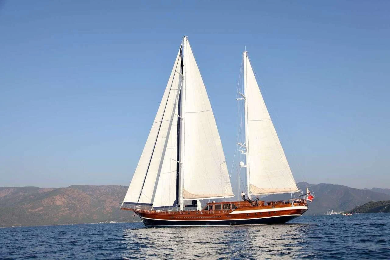 a sailboat on the water aboard QUEEN OF DATCA Yacht for Charter
