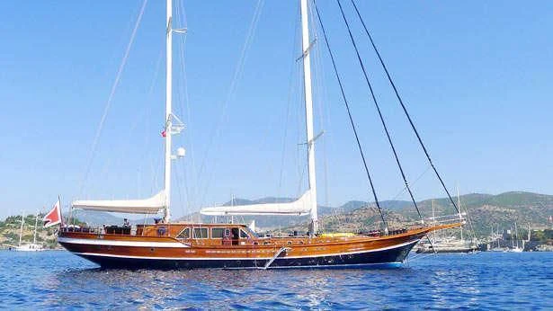 a boat on the water aboard QUEEN OF DATCA Yacht for Charter