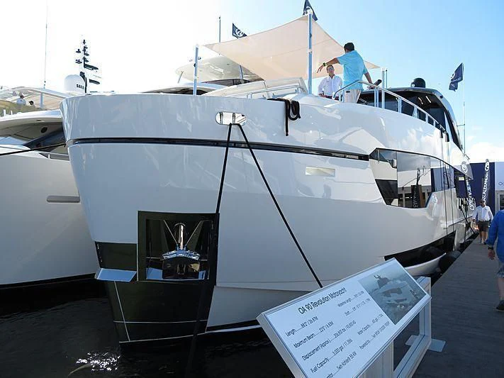 a boat on the water aboard SEASUITE Yacht for Charter