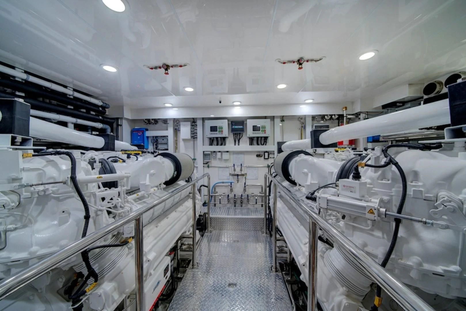 a room with machines and equipment aboard SEASUITE Yacht for Charter