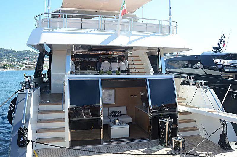 a boat with people on it aboard SEASUITE Yacht for Charter