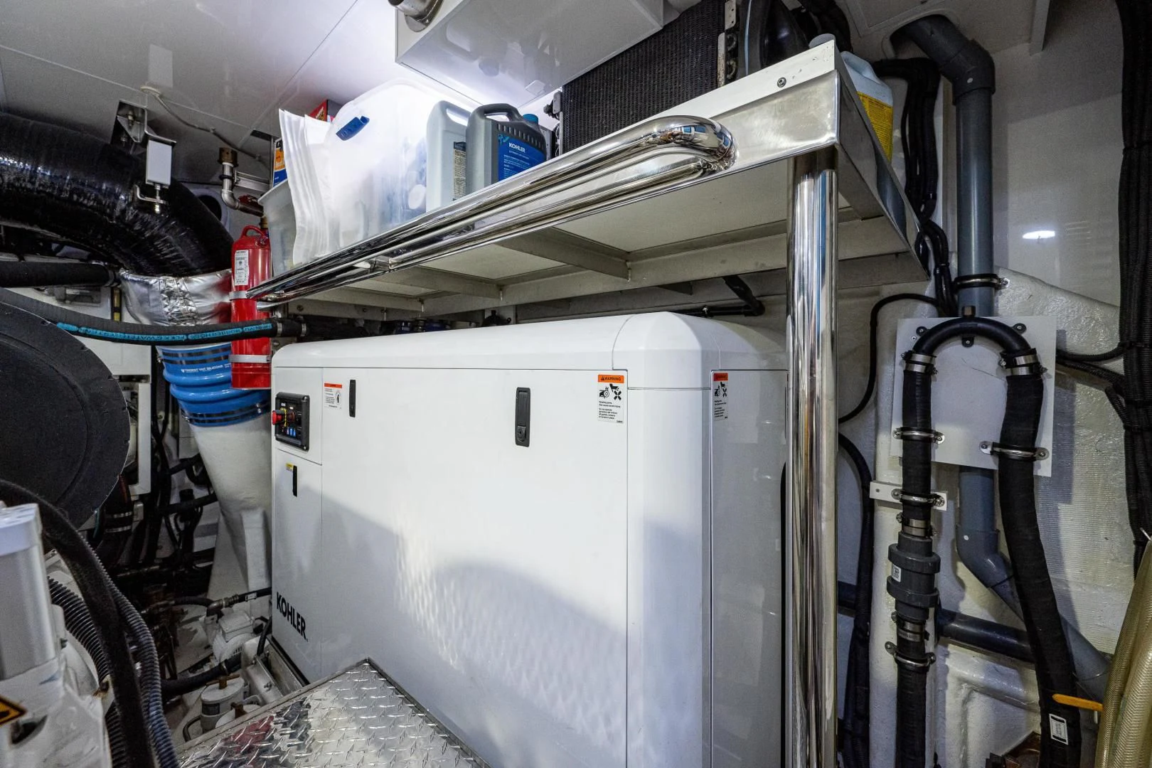 a machine with a white cylinder aboard SEASUITE Yacht for Charter