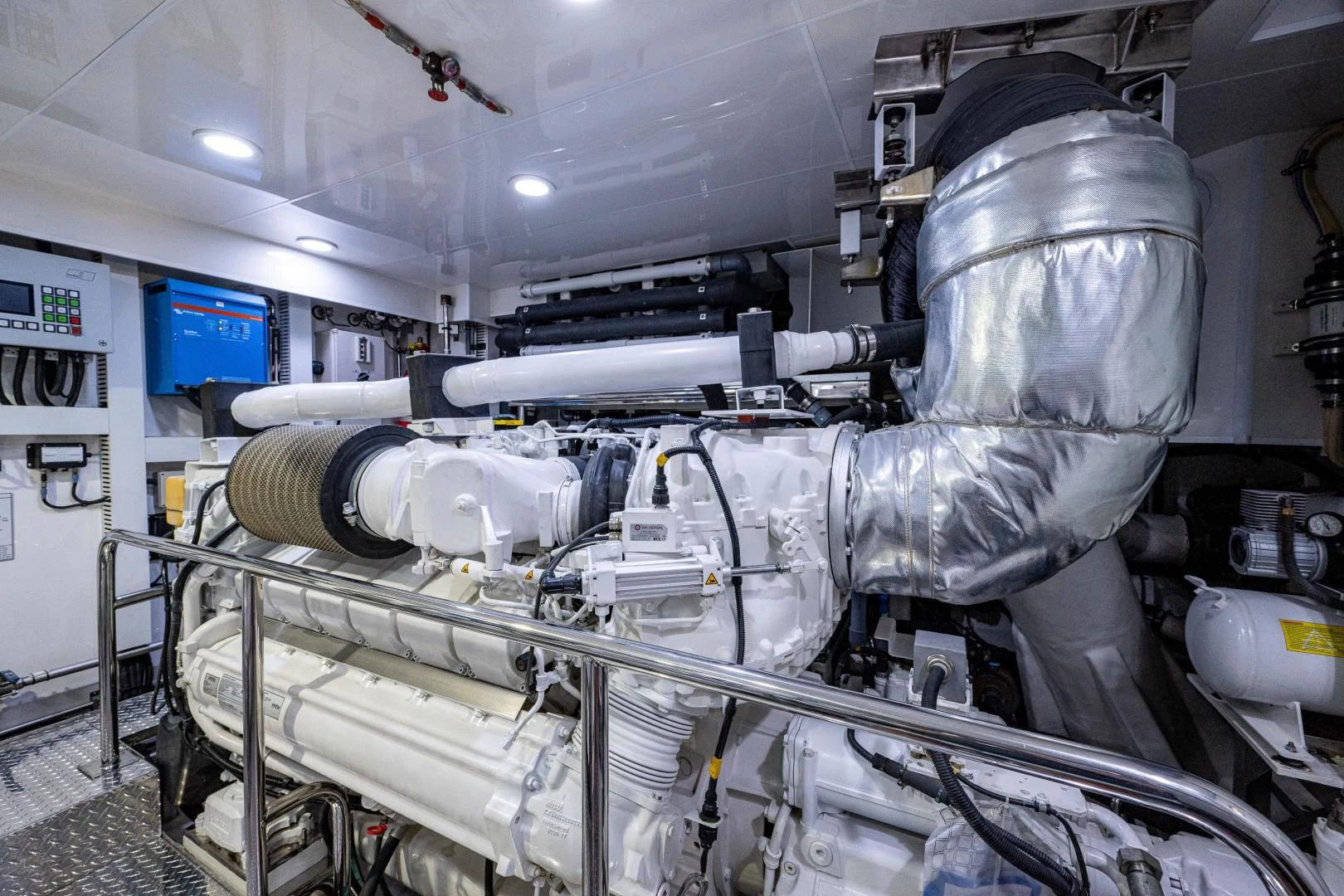 a large metal machine aboard SEASUITE Yacht for Charter