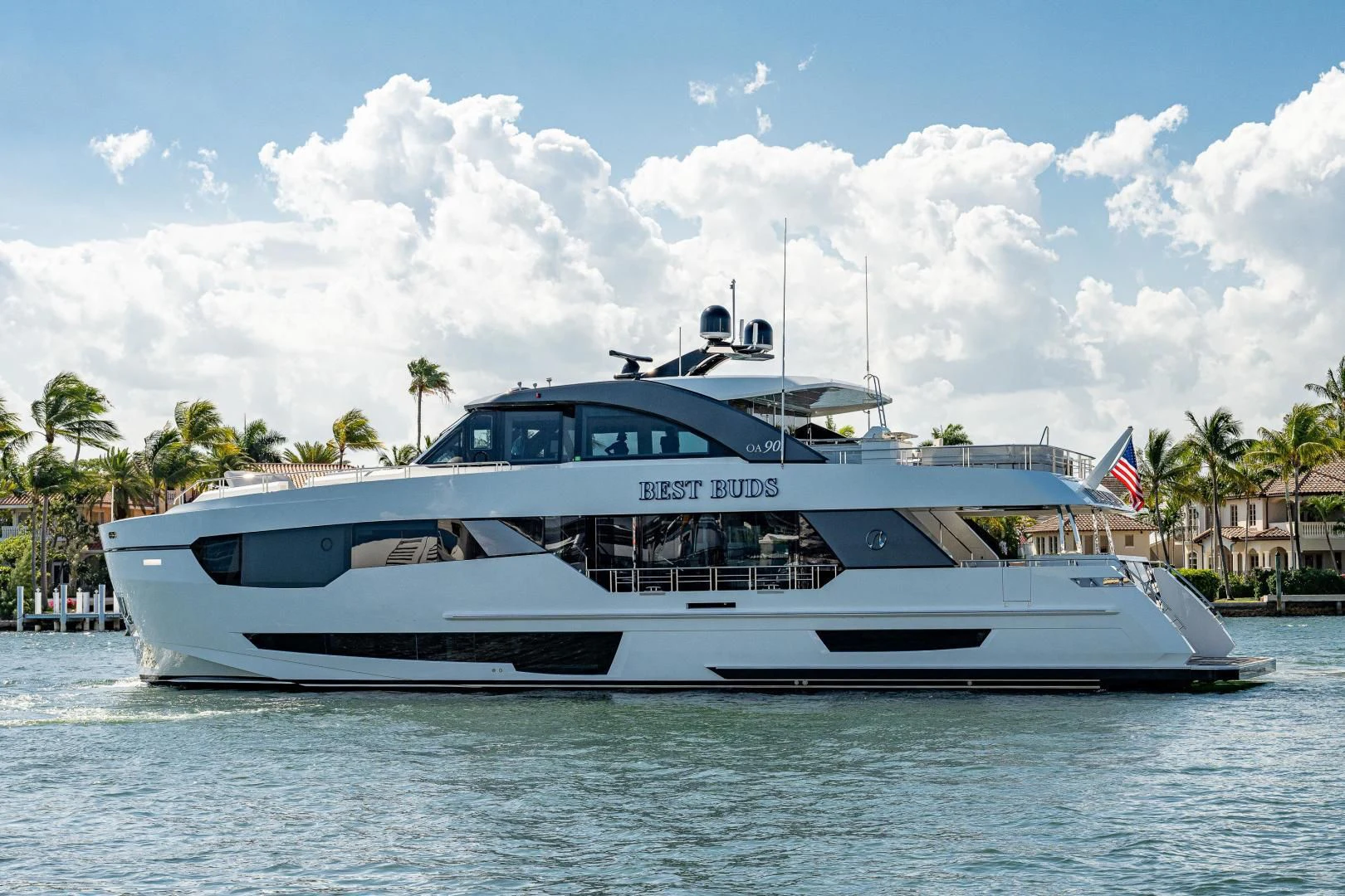 a boat on the water aboard SEASUITE Yacht for Charter
