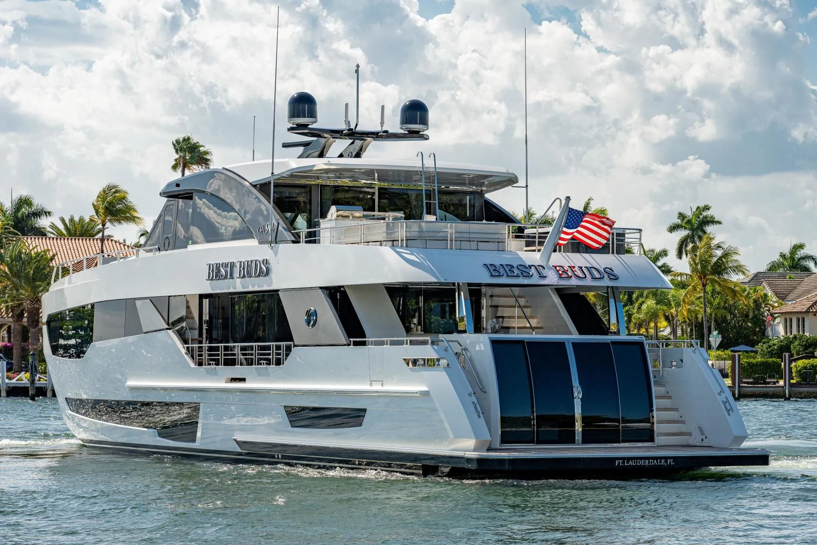 a boat on the water aboard SEASUITE Yacht for Charter