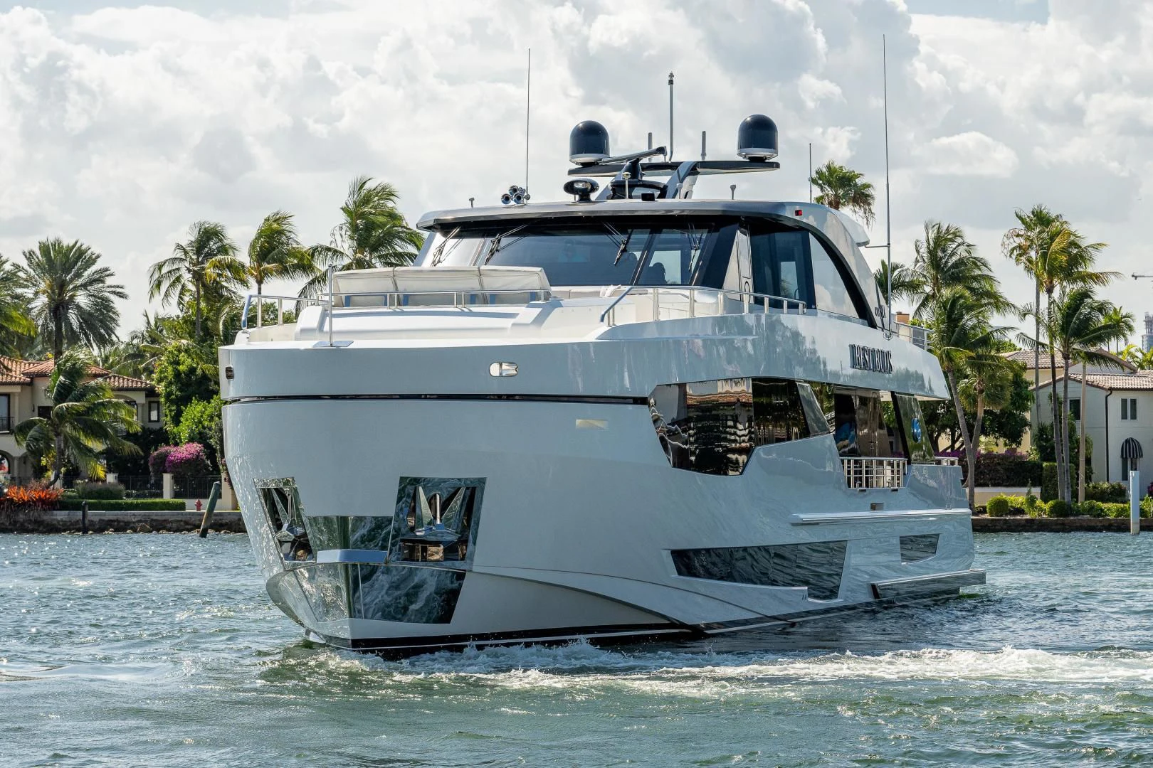 a boat on the water aboard SEASUITE Yacht for Charter