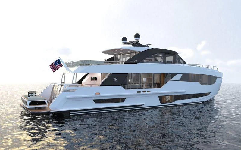 a boat on the water aboard SEASUITE Yacht for Charter