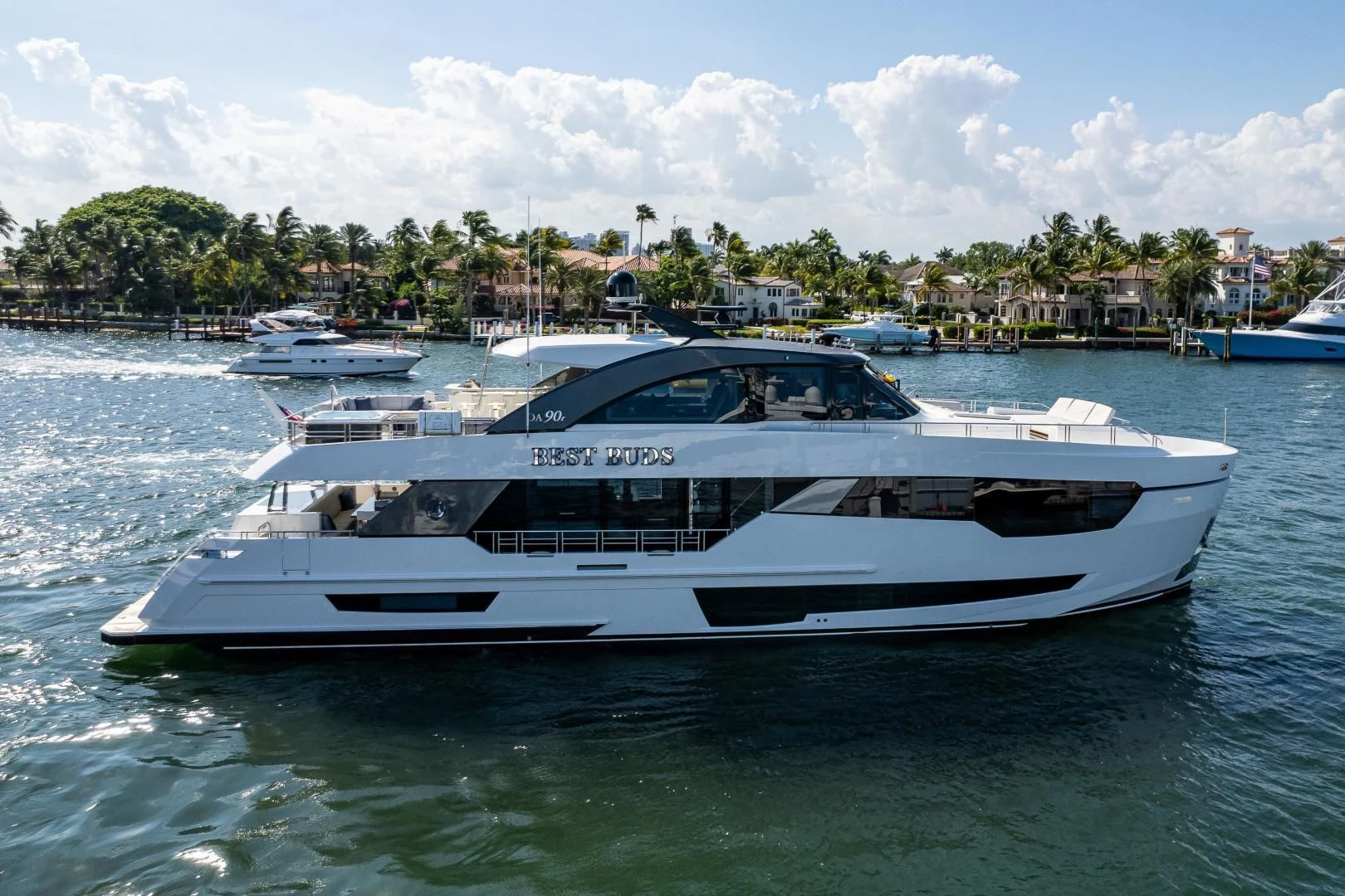a boat on the water aboard SEASUITE Yacht for Charter