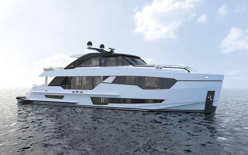 a boat on the water aboard SEASUITE Yacht for Charter