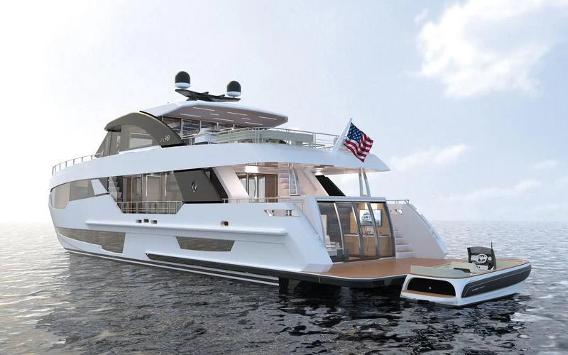 a boat on the water aboard SEASUITE Yacht for Charter