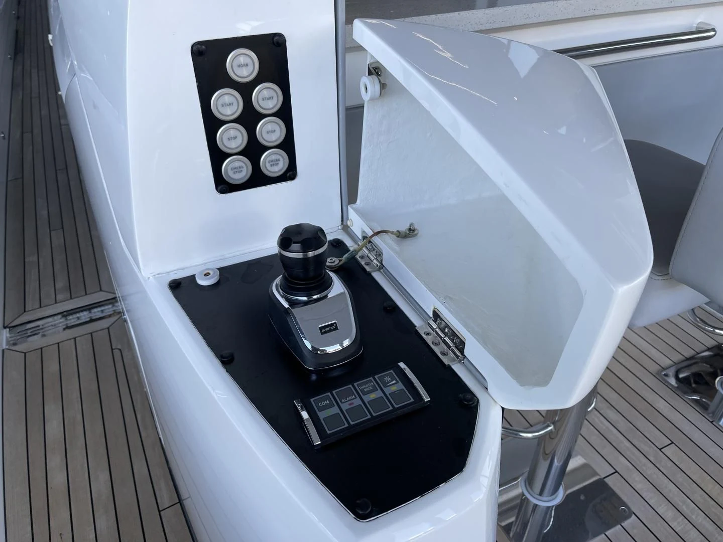 a machine with a screen aboard CAESURA Yacht for Sale