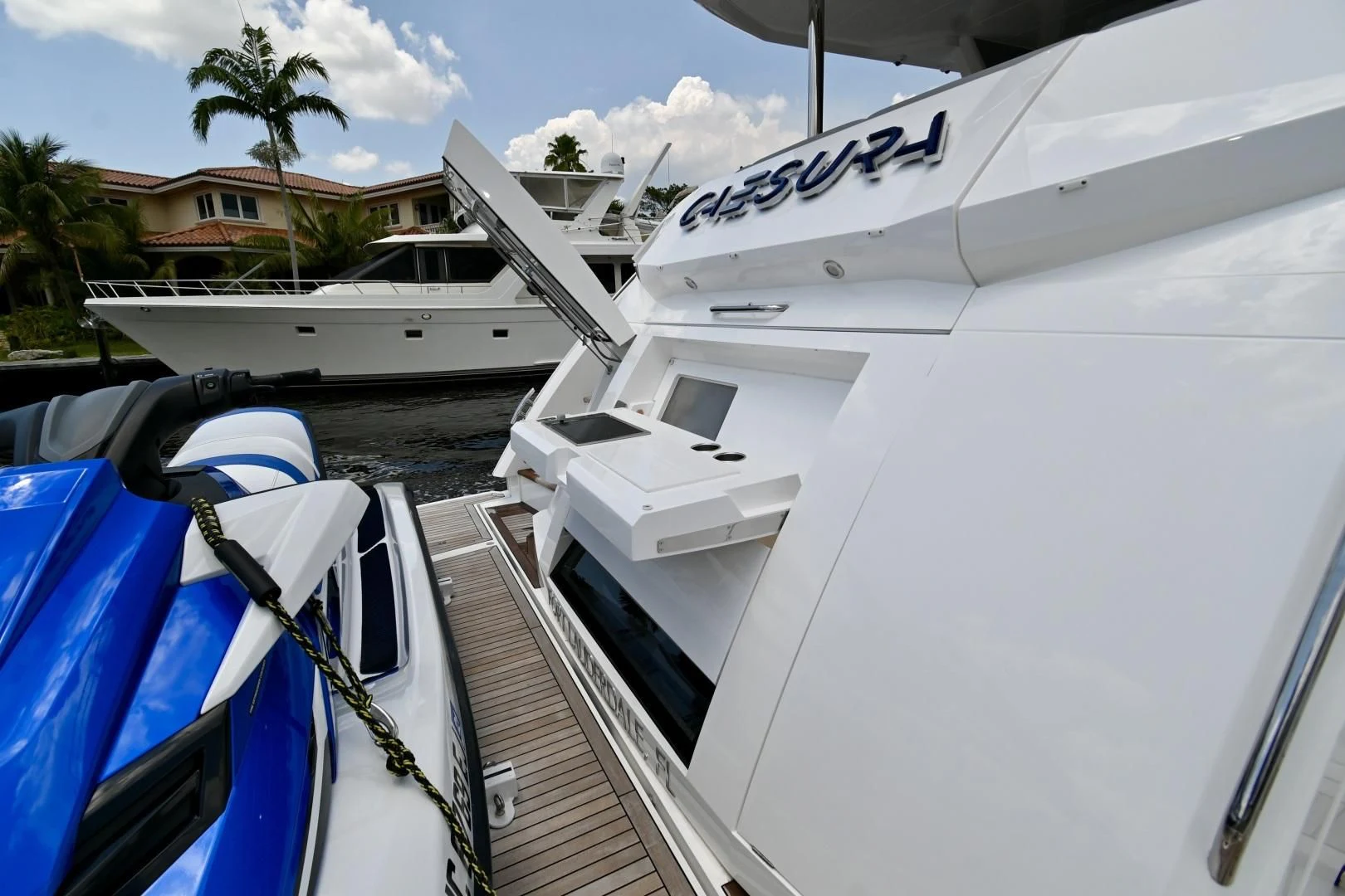 a boat in the water aboard CAESURA Yacht for Sale