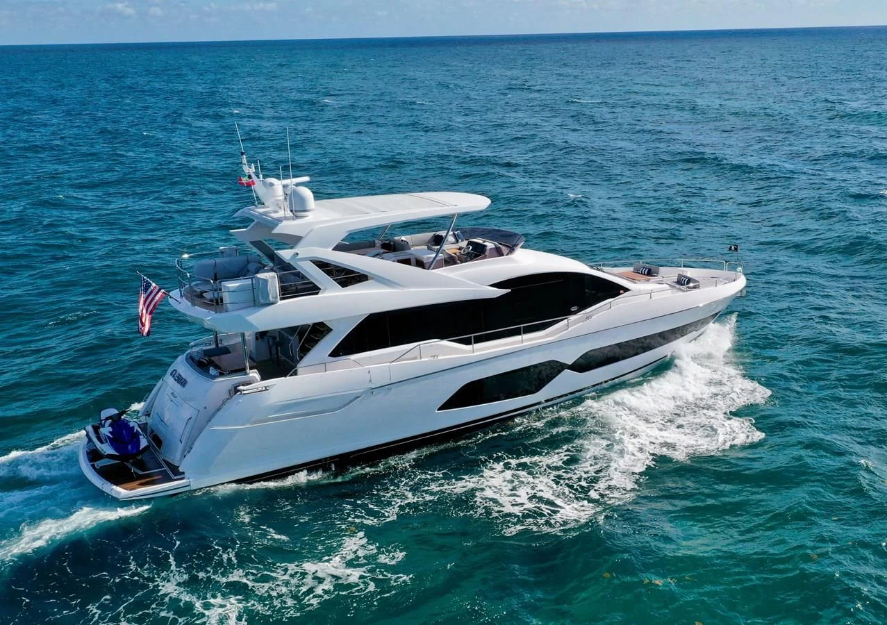 a boat on the water aboard CAESURA Yacht for Sale
