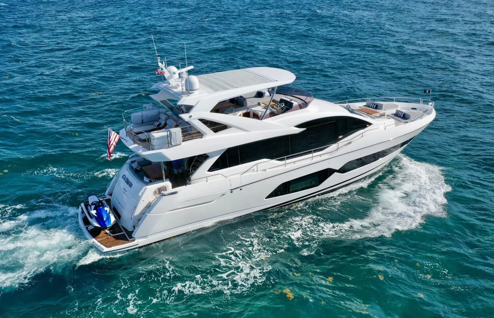 a boat on the water aboard CAESURA Yacht for Sale