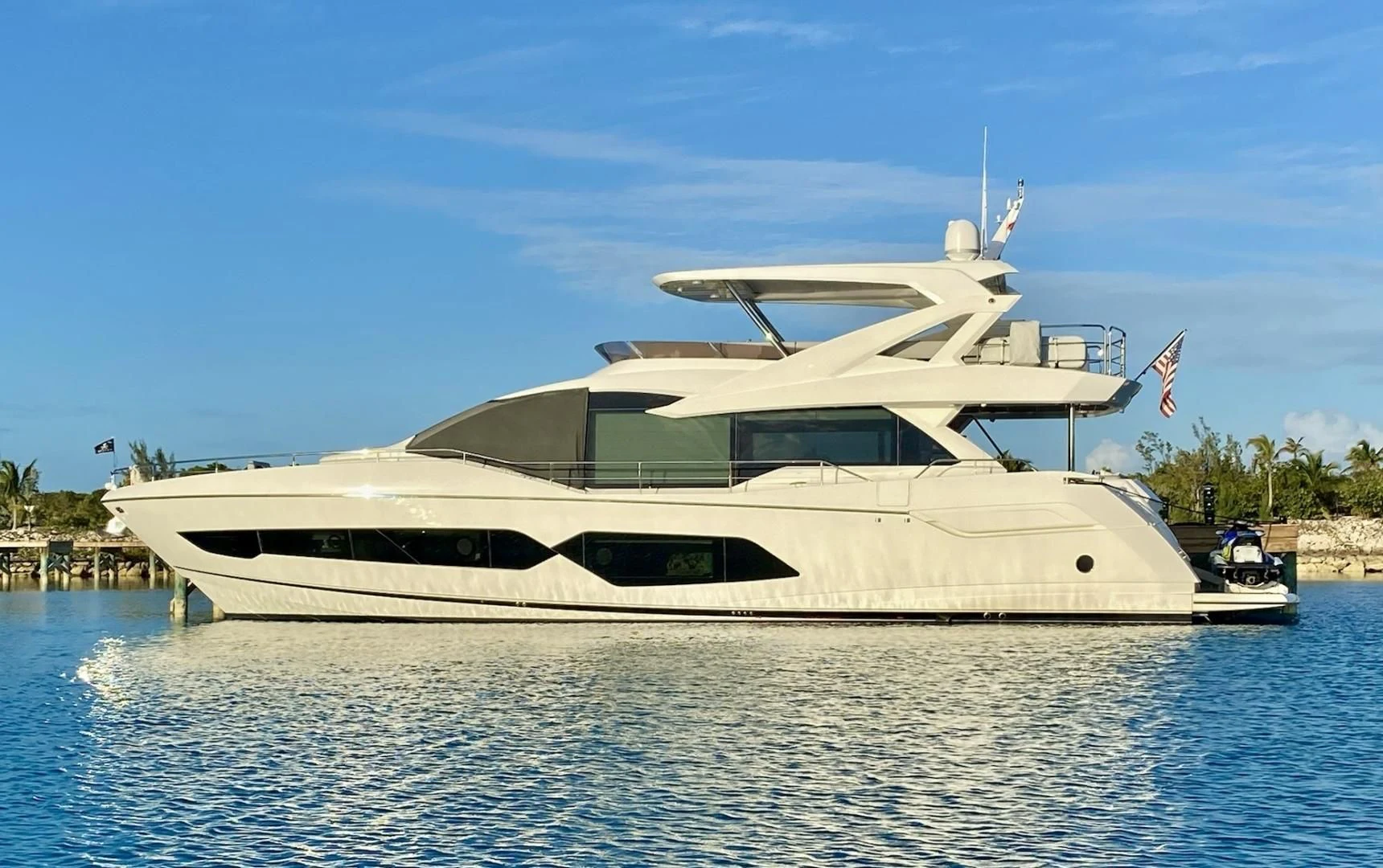 a large white yacht aboard CAESURA Yacht for Sale