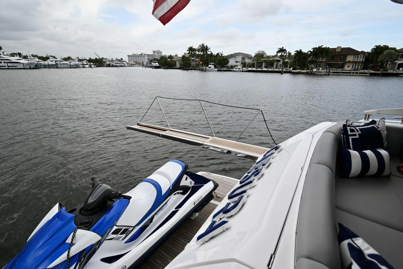 a boat on the water aboard CAESURA Yacht for Sale