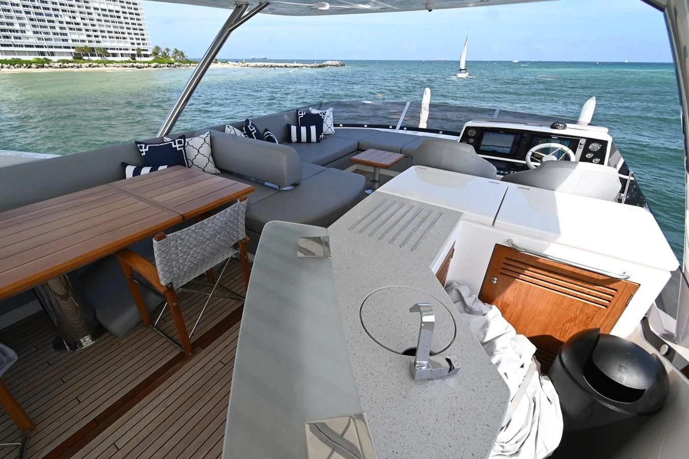 a boat on the water aboard CAESURA Yacht for Sale