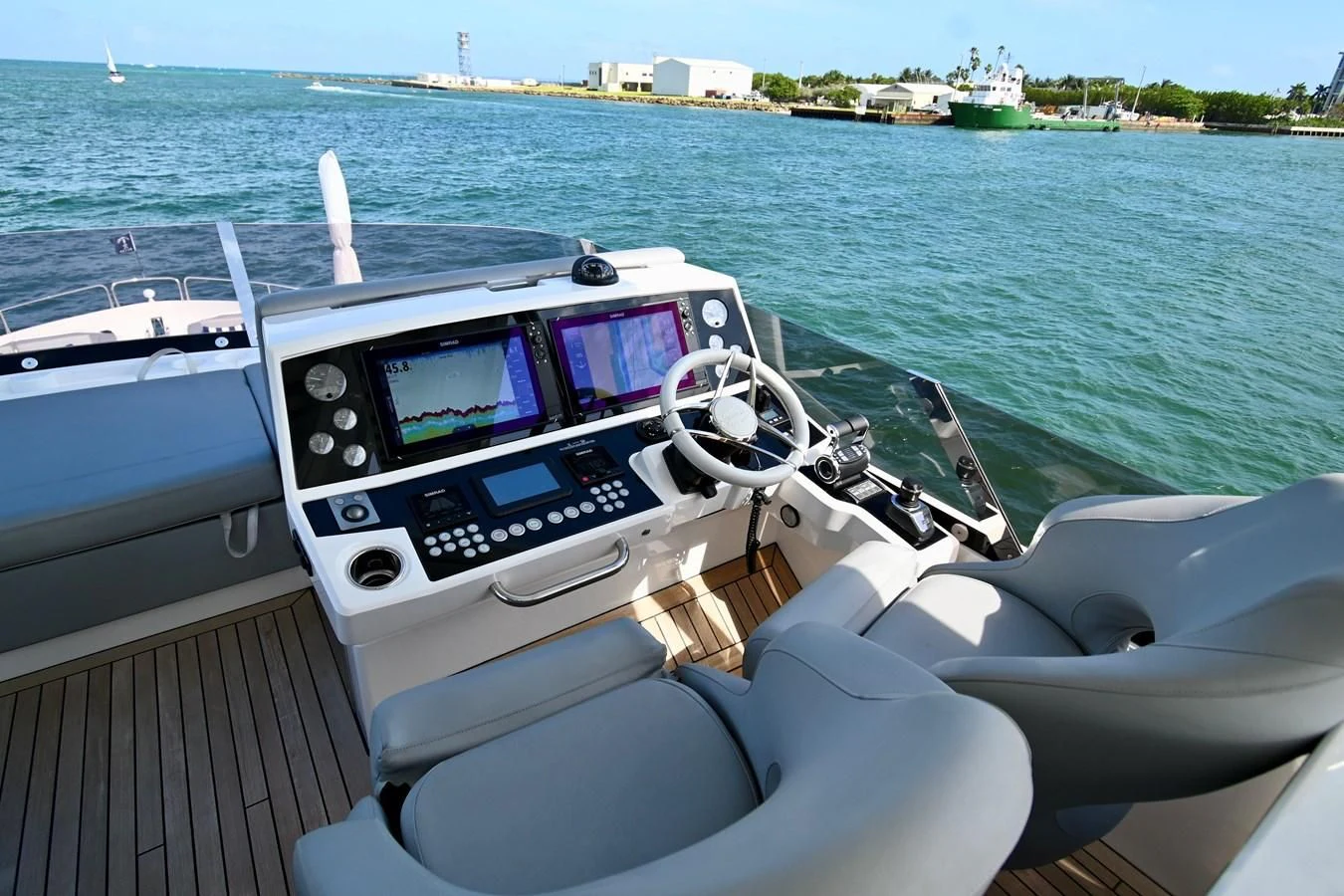 a boat on the water aboard CAESURA Yacht for Sale